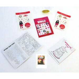 American Girl DOLL Birthday Party Favor BINGO WORD SEARCH MAZE STICKERS PICTURES